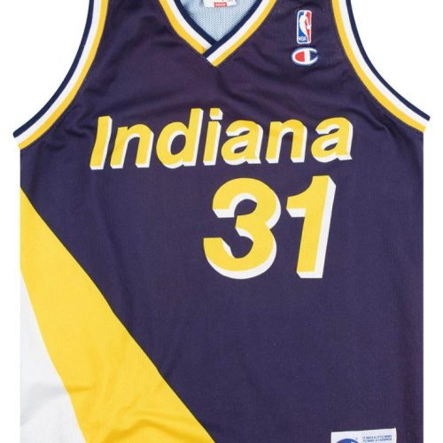 1991-97 INDIANA PACERS MILLER #31 CHAMPION JERSEY (AWAY) L