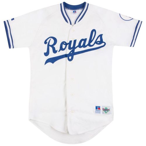 1992 KANSAS CITY ROYALS AUTHENTIC RUSSELL ATHLETIC JERSEY (HOME) S