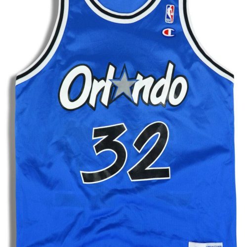 1995-96 ORLANDO MAGIC O'NEAL #32 CHAMPION JERSEY (AWAY) L