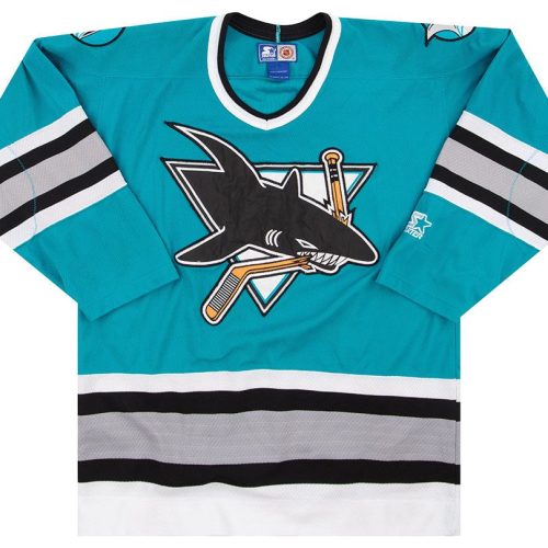 1995-97 SAN JOSE SHARKS STARTER JERSEY (AWAY) XL