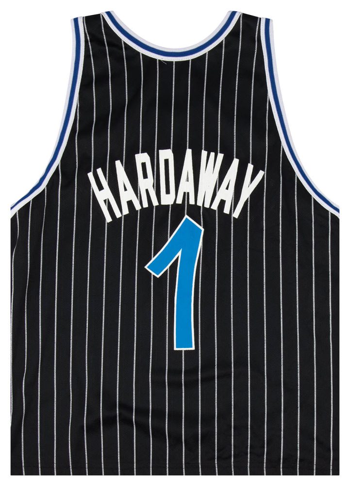 1995-98 ORLANDO MAGIC HARDAWAY #1 CHAMPION JERSEY (REVERSIBLE) M 4 1995 98MagicHardaway 1ChampionUSAReverse Back