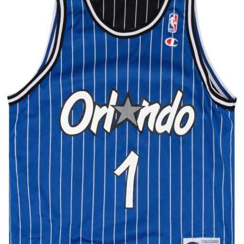 1995-98 ORLANDO MAGIC HARDAWAY #1 CHAMPION JERSEY (REVERSIBLE) M