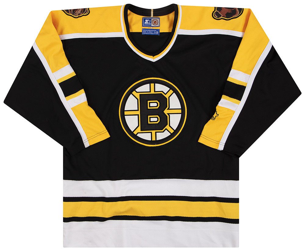 1996-00 BOSTON BRUINS STARTER JERSEY (AWAY) L 1 1996 00 bruins starter away front