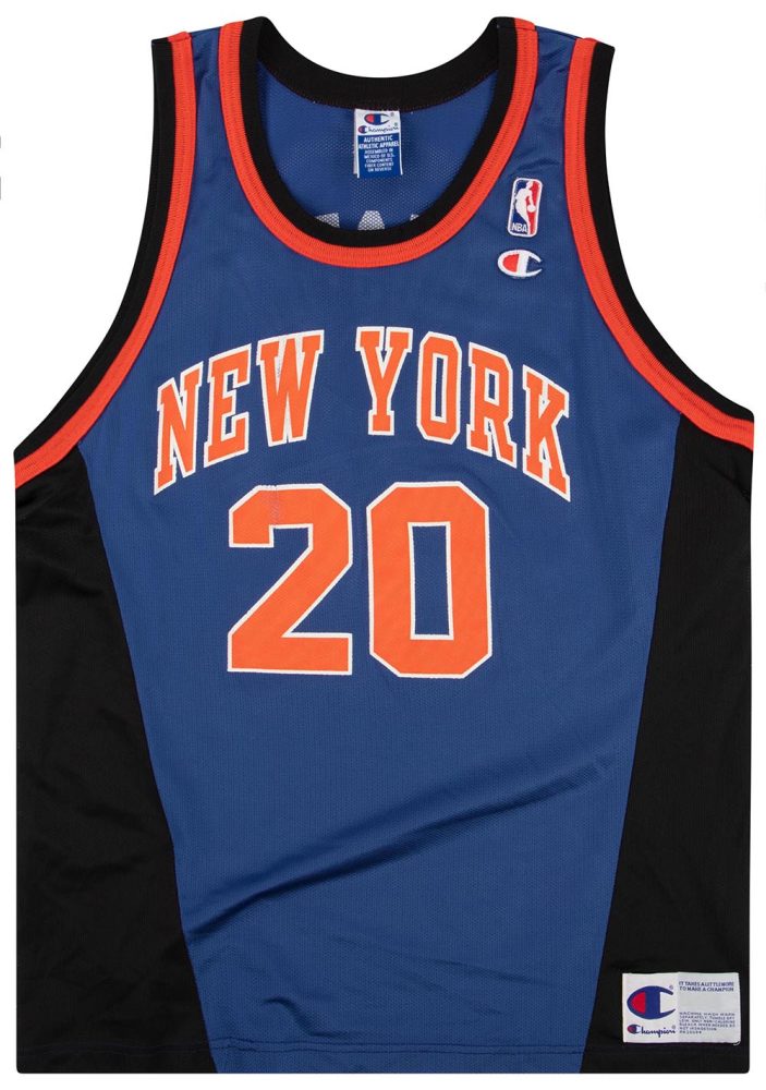 1997-01 NEW YORK KNICKS HOUSTON #20 CHAMPION JERSEY (AWAY) XXL 1 1997 01 knicks houston 20 champion usa away front 1 2 a388885a d7c4 4ebb aaf6 d44f9d2c0935