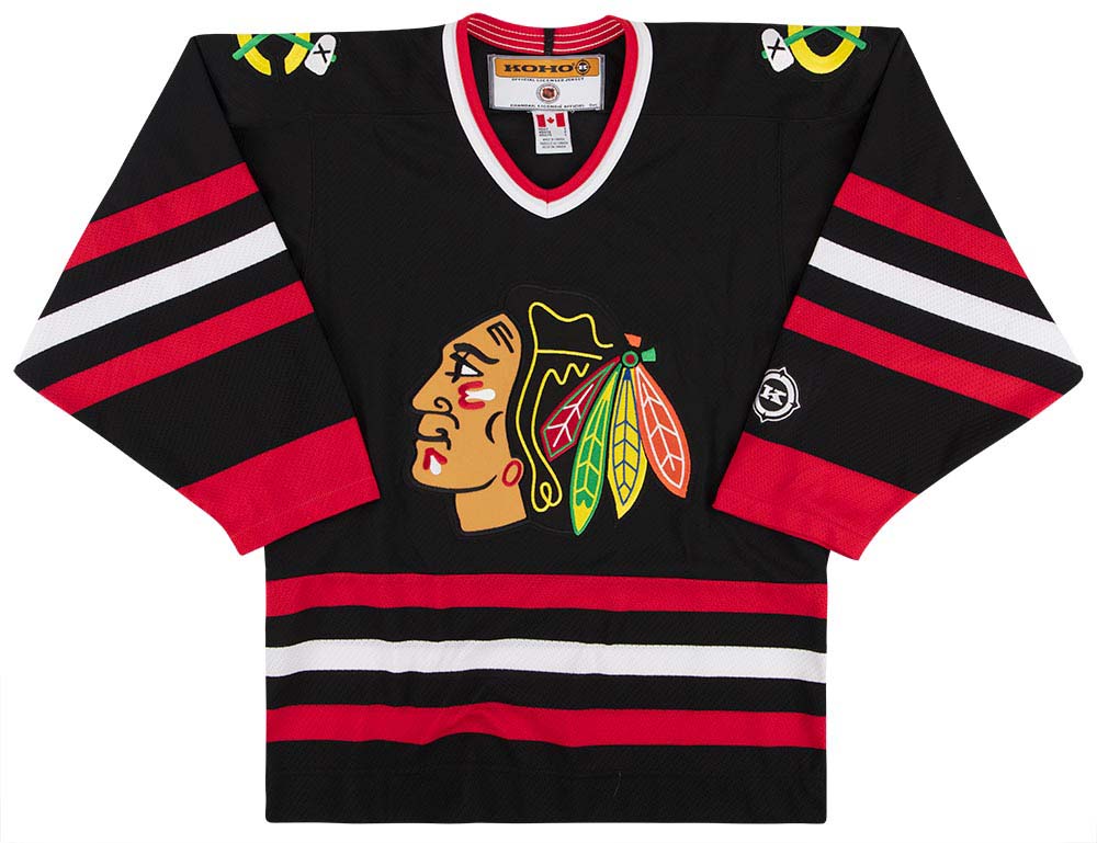 2000-07 CHICAGO BLACKHAWKS KOHO JERSEY (ALTERNATE) S 1 2000 07 blackhawks koho alt. front