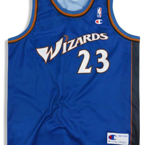 2001-03 WASHINGTON WIZARDS JORDAN #23 CHAMPION JERSEY (AWAY) Y