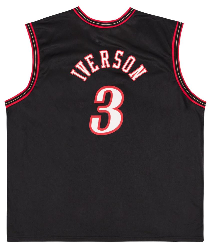 2000-02 PHILADELPHIA 76ERS IVERSON #3 CHAMPION JERSEY (AWAY) XL 2 2002 02 76ers iverson 3 champion away back 3 1 d684ff84 24a7 46c4 b9bf f64e26eb0563