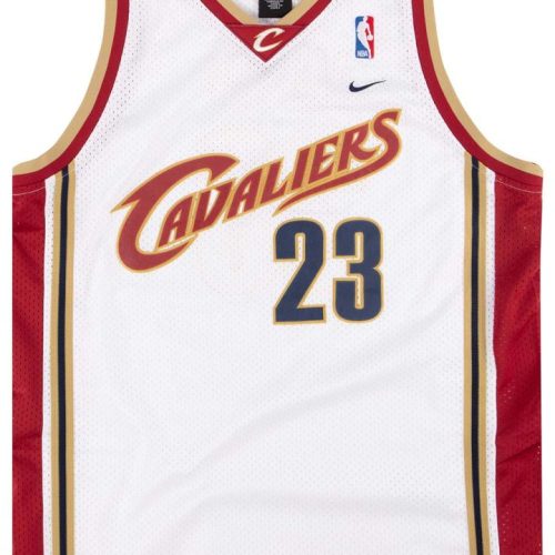 2003-04 CLEVELAND CAVALIERS JAMES #23 NIKE SWINGMAN JERSEY (HOME) XL