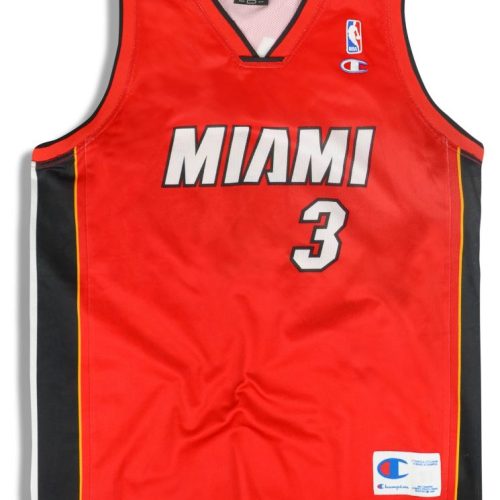 2003-08 MIAMI HEAT WADE #3 CHAMPION JERSEY (ALTERNATE) Y