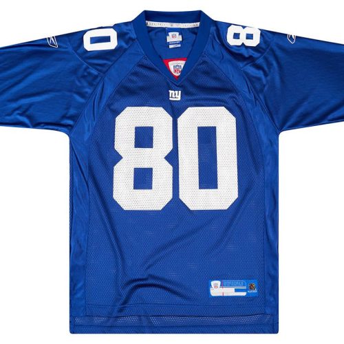 2005-06 NEW YORK GIANTS SHOCKEY #80 REEBOK ON FIELD JERSEY (HOME) L