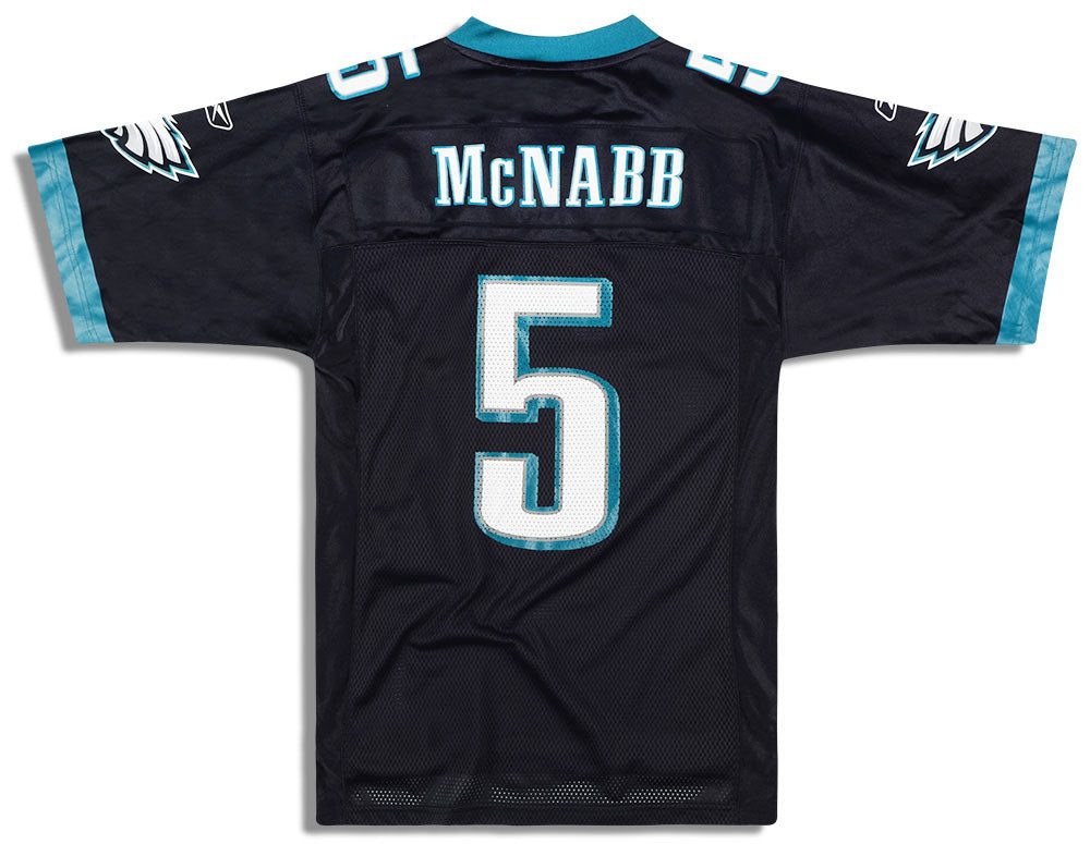 2005-06 PHILADELPHIA EAGLES McNABB #5 REEBOK ON FIELD JERSEY (ALTERNATE) L 2 2005 06 eagles mcnabb 5 reebok alt. back 4 1 bdfa0fbb f441 4c22 9a43 ebafa3b929e0