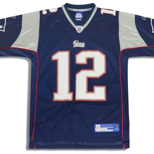 2005-06 NEW ENGLAND PATRIOTS BRADY #12 REEBOK ON FIELD JERSEY (HOME) Y