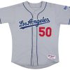 2006 LA DODGERS STULTS #50 AUTHENTIC MAJESTIC JERSEY (AWAY) XXL 5 2006 dodgers stults 50 majestic auth. away front