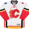 2007-11 CALGARY FLAMES REEBOK JERSEY (AWAY) S 5 2007 11 flames reebok away front