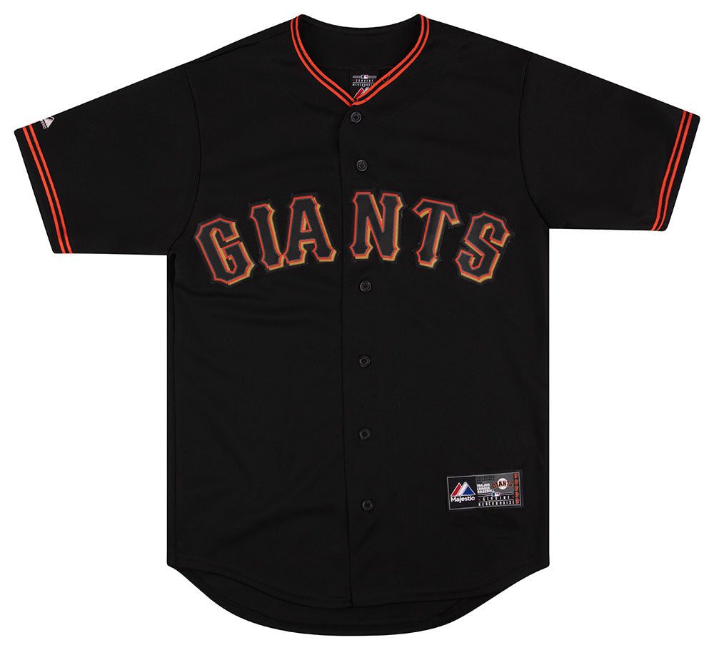 2009-12 SAN FRANCISCO GIANTS MAJESTIC JERSEY (ALTERNATE) S 1 2009 12 giants majestic alt. front