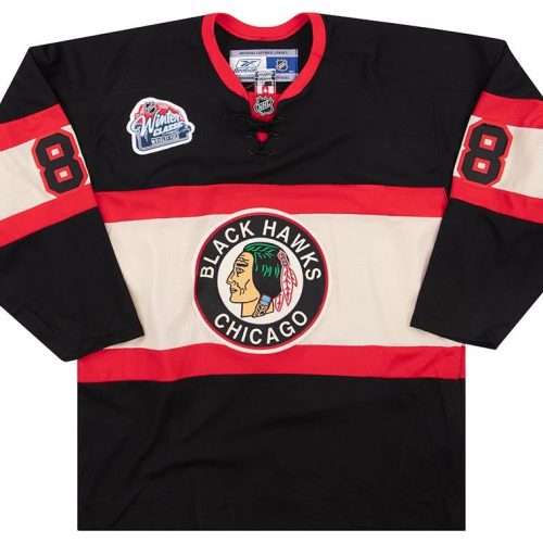 2009 CHICAGO BLACKHAWKS KANE #88 WINTER CLASSIC REEBOK JERSEY (ALTERNATE) L