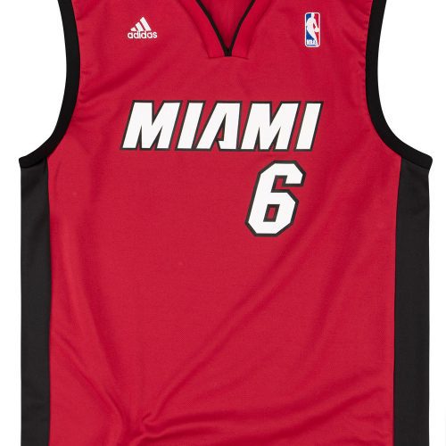 2010-14 MIAMI HEAT JAMES #6 ADIDAS JERSEY (ALTERNATE) Y