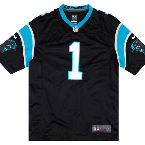 2012-16 CAROLINA PANTHERS NEWTON #1 NIKE GAME JERSEY (HOME) L