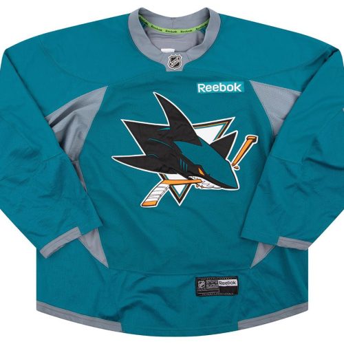 2015-16 SAN JOSE SHARKS AUTHENTIC REEBOK PRE-GAME JERSEY XXL