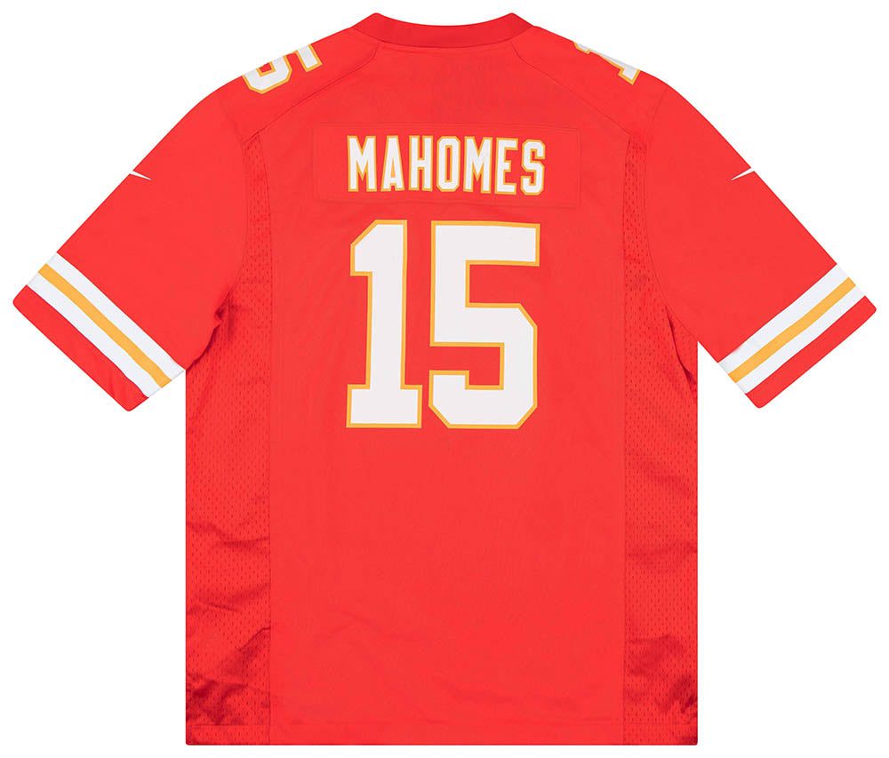 2017-23 KANSAS CITY CHIEFS MAHOMES #15 NIKE GAME JERSEY (HOME) L - W/TAGS 2 2017 21ChiefsMahomes 15NikeHomeTags Back 878e8124 0948 4fca a27b 42b26994a59f