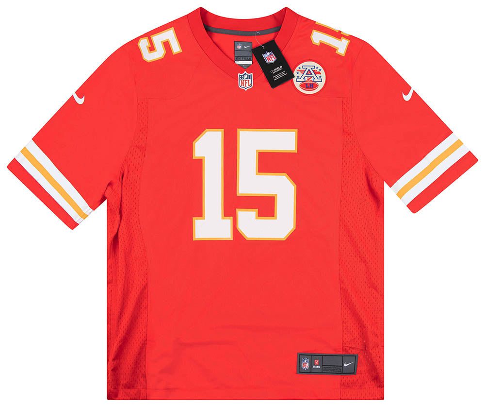 2017-23 KANSAS CITY CHIEFS MAHOMES #15 NIKE GAME JERSEY (HOME) L - W/TAGS 1 2017 21ChiefsMahomes 15NikeHomeTags Front d76dadbb 382a 429b a88d 84caf54aa4c4
