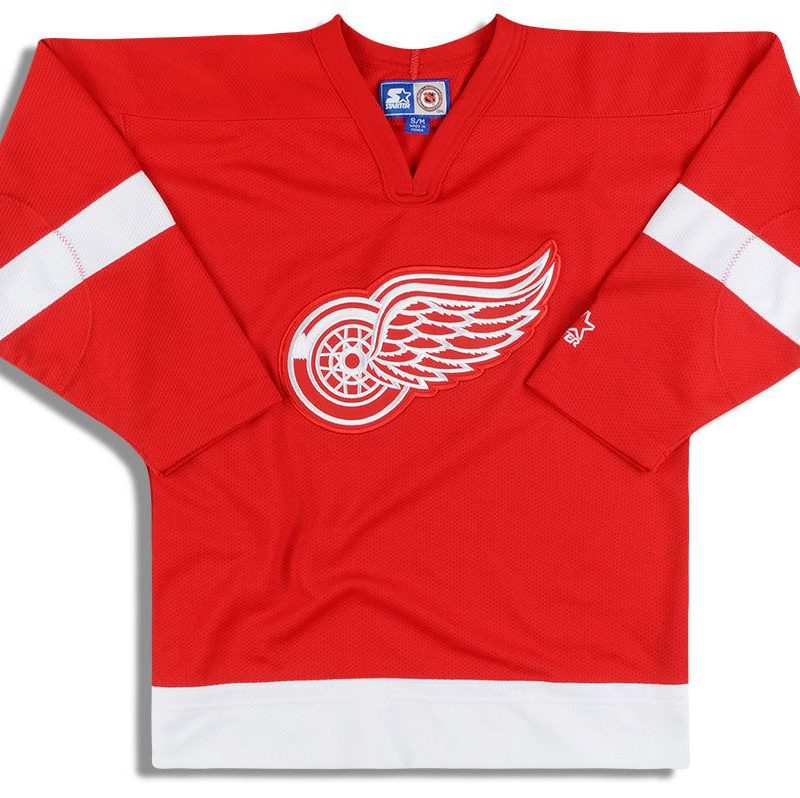 1990's DETROIT RED WINGS STARTER JERSEY (AWAY) Y
