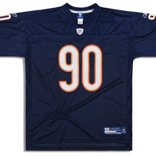 2010-11 CHICAGO BEARS PEPPERS #90 REEBOK ON FIELD JERSEY (HOME) XL