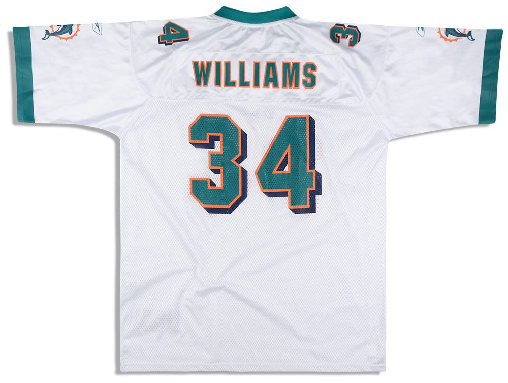 2003-04 MIAMI DOLPHINS R.WILLIAMS #34 REEBOK ON FIELD JERSEY (AWAY) L 2 21 07 2020jd0418 2301f333 3200 4a43 83b7 b2ab3a92c559