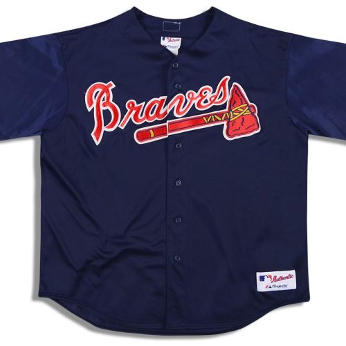 2000's ATLANTA BRAVES AUTHENTIC MAJESTIC PRACTICE JERSEY XXL