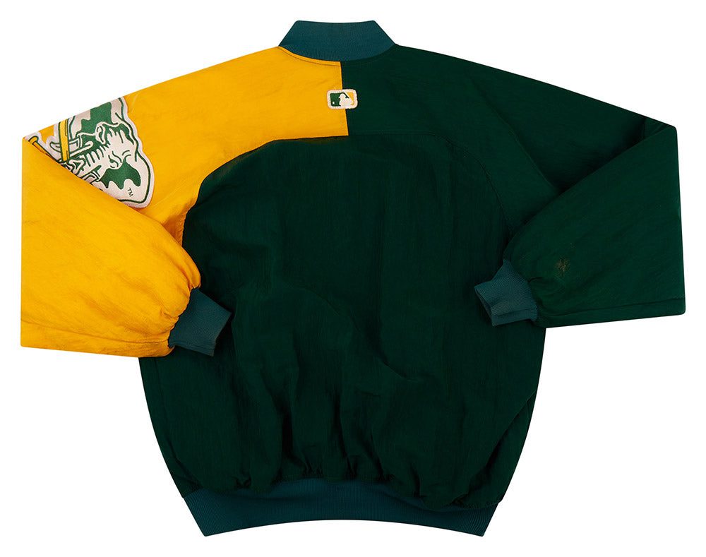 1990's OAKLAND ATHLETICS STARTER DUGOUT JACKET XL 2 ATHJ9001Back