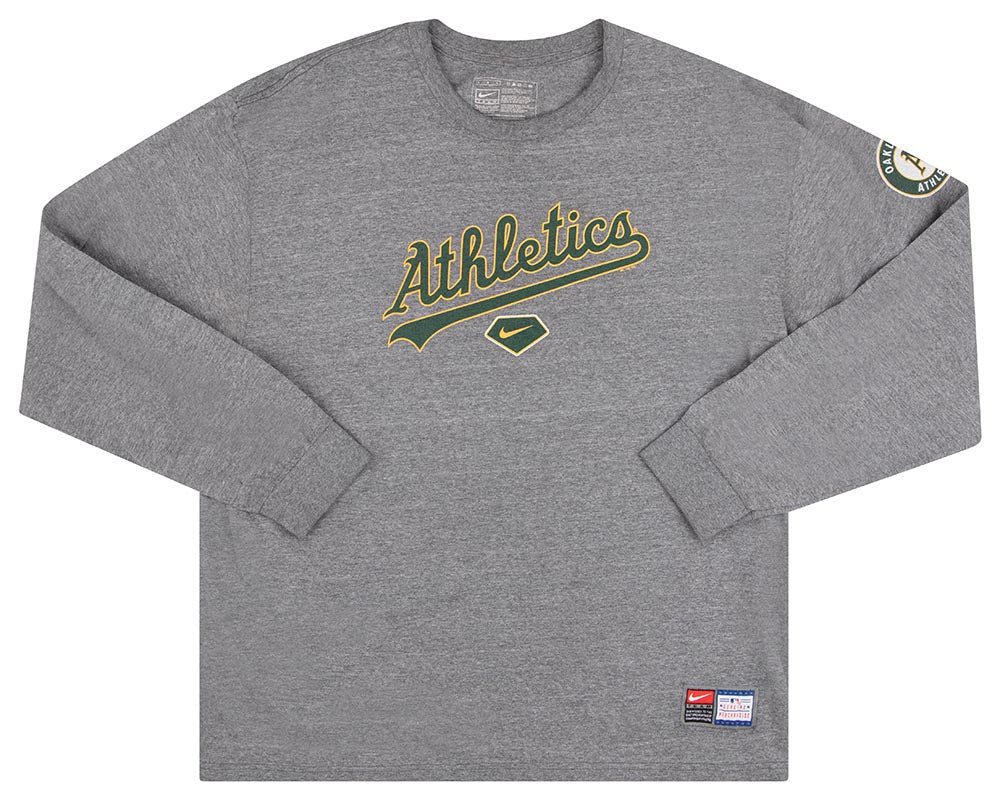2008 OAKLAND ATHLETICS NIKE L/S TEE L 1 ATHTS0801Front