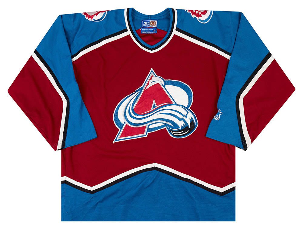 1997-99 COLORADO AVALANCHE STARTER JERSEY (AWAY) L 1 AVAA9705Front