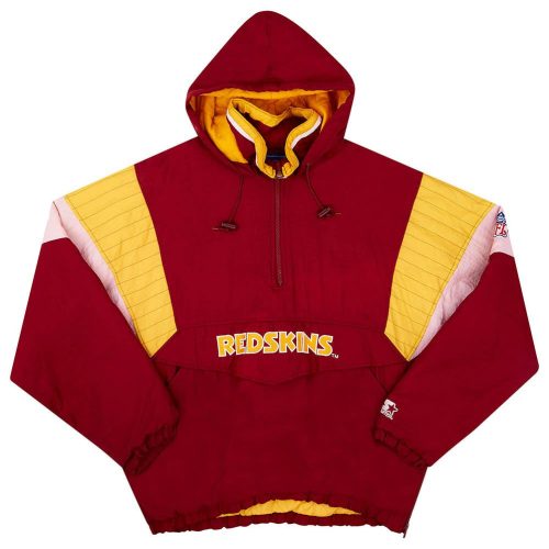1990's WASHINGTON REDSKINS STARTER 1/2 ZIP RAIN COAT XL