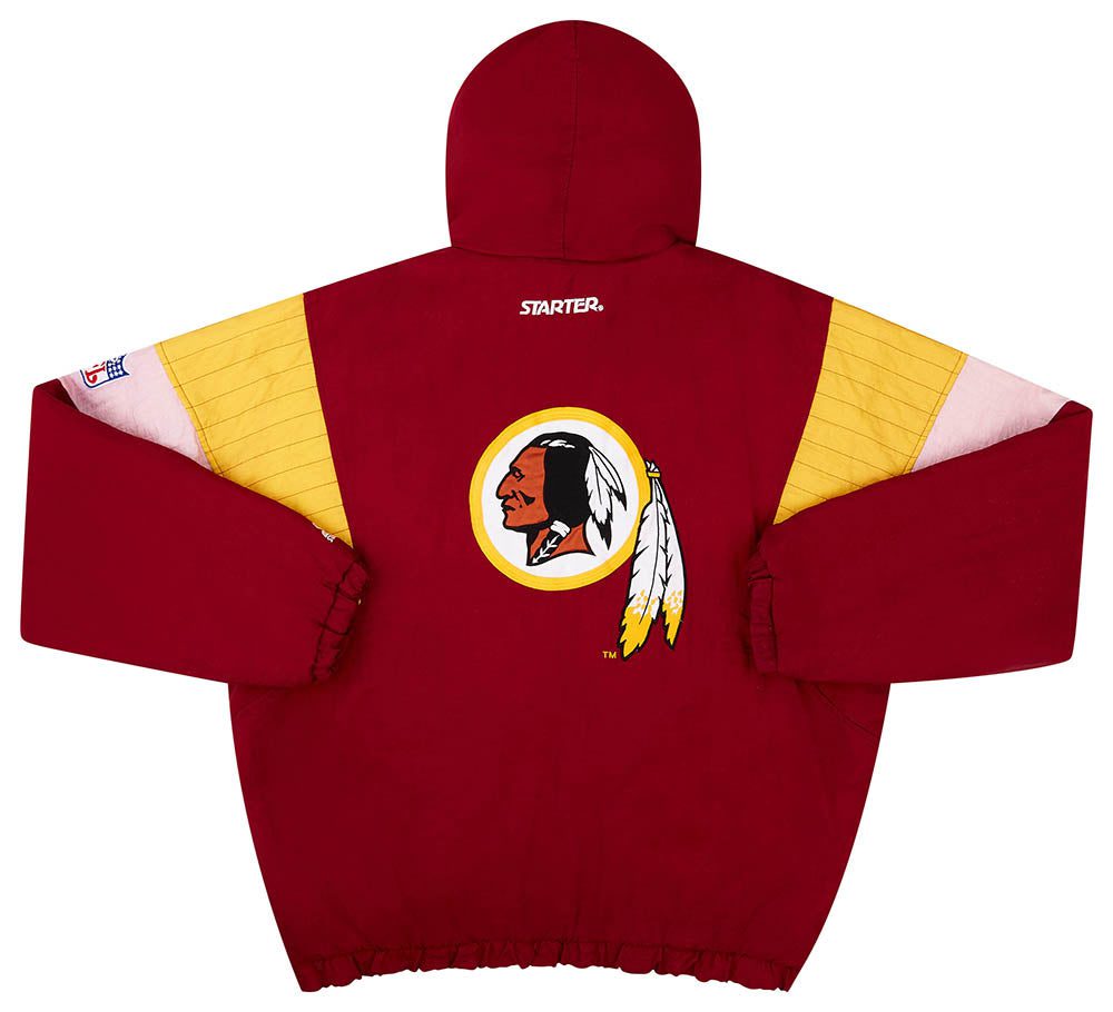1990's WASHINGTON REDSKINS STARTER 1/2 ZIP RAIN COAT XL 2 AmericanSportsJackets 207