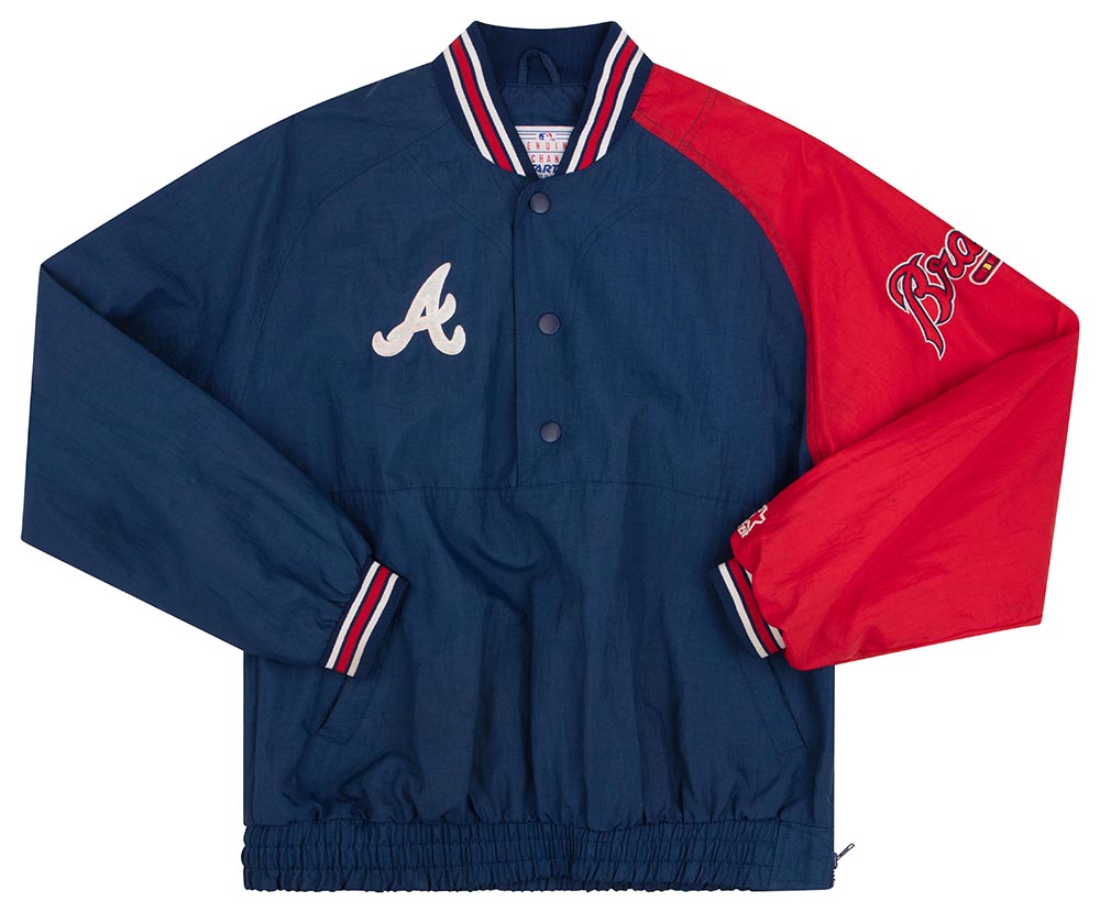 1990’s ATLANTA BRAVES STARTER WINDBREAKER JACKET S 1 BRAJ9001Front