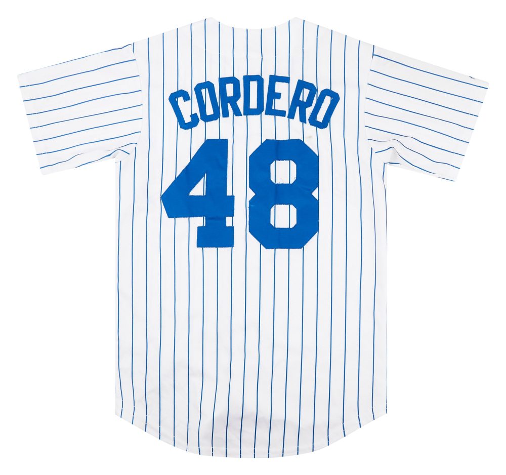 2006-07 MILWAUKEE BREWERS CORDERO #48 MAJESTIC JERSEY (HOME) S 2 BREH0602Back