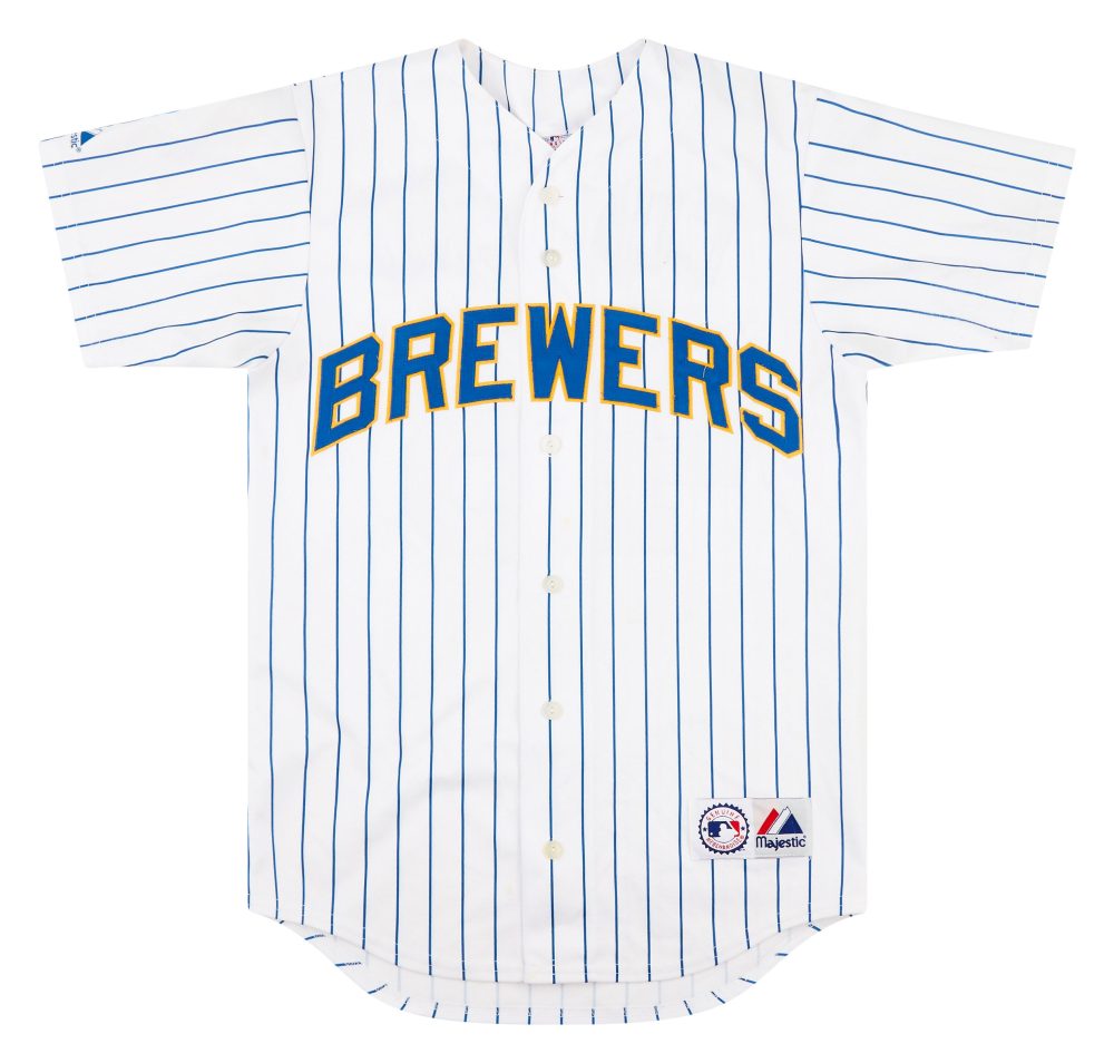 2006-07 MILWAUKEE BREWERS CORDERO #48 MAJESTIC JERSEY (HOME) S 1 BREH0602Front