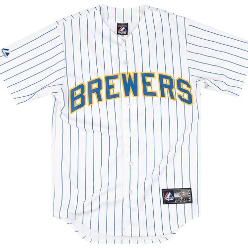 2007-08 MILWAUKEE BREWERS BRAUN #8 MAJESTIC JERSEY (HOME) S