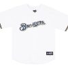 2009-15 MILWAUKEE BREWERS BRAUN #8 MAJESTIC JERSEY (HOME) Y 4 BREH0901Front
