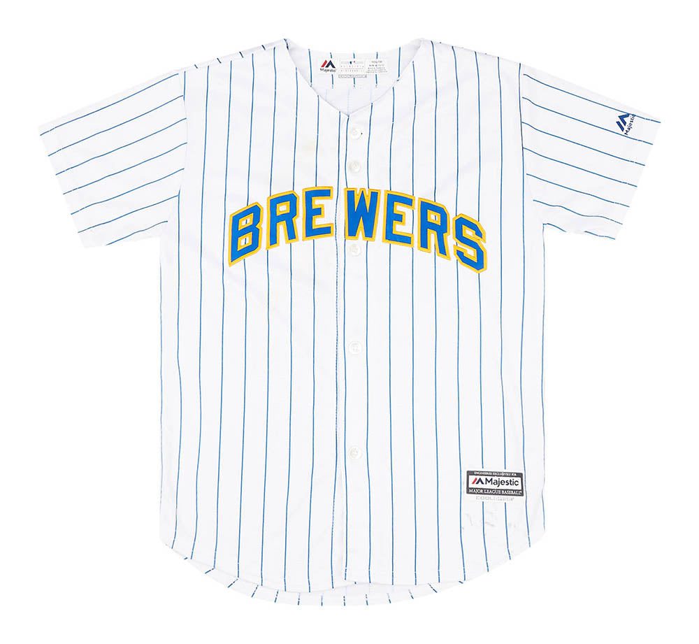 2012-15 MILWAUKEE BREWERS SEGURA #9 MAJESTIC COOL BASE JERSEY (HOME) Y 1 BREH1202Front