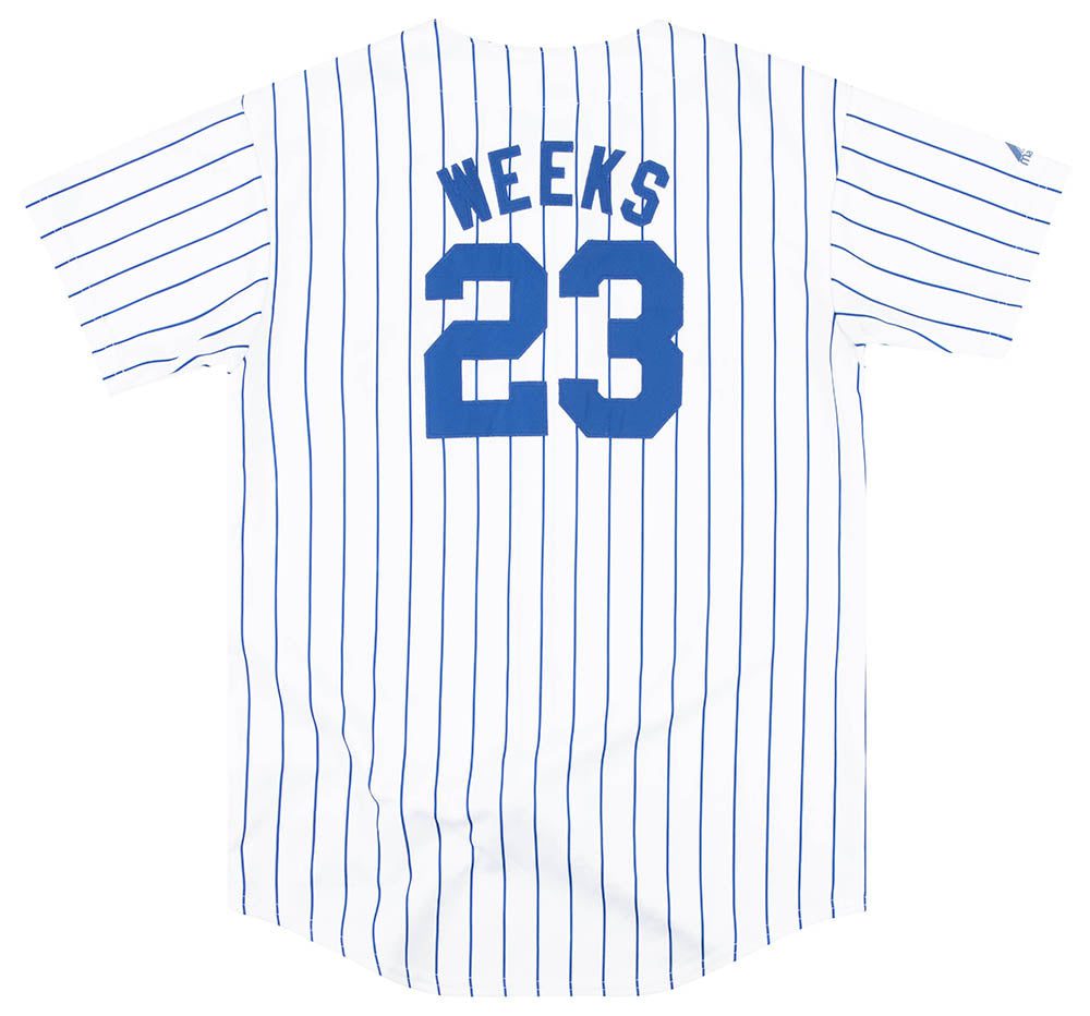 2006-08 MILWAUKEE BREWERS WEEKS #23 MAJESTIC JERSEY (ALTERNATE) Y 2 BRET0601Back