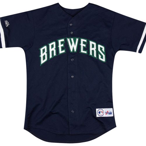 1996-01 MILWAUKEE BREWERS BURNITZ #20 MAJESTIC JERSEY M