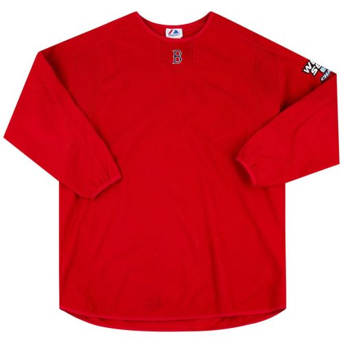 2004 BOSTON RED SOX WORLD SERIES MAJESTIC SWEAT TOP L