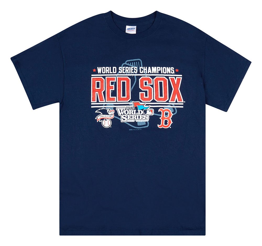 2013 BOSTON RED SOX WORLD SERIES CHAMPIONS GRAPHIC TEE M 1 BRSTS1306Front