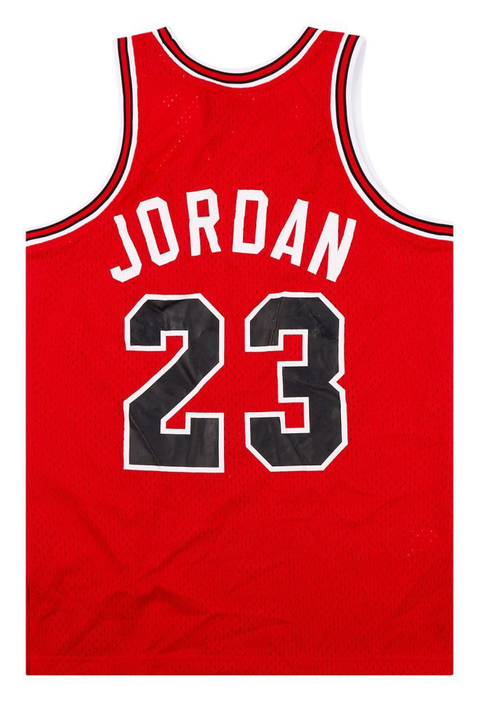 1984-85 CHICAGO BULLS JORDAN #23 MITCHELL & NESS JERSEY (AWAY) M - W/TAGS 2 BULACC02Back