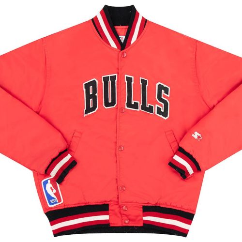 1980's CHICAGO BULLS STARTER SATIN VARSITY JACKET XL