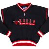 1990's CHICAGO BULLS STARTER PULLOVER JACKET L 4 BULJ9022Front