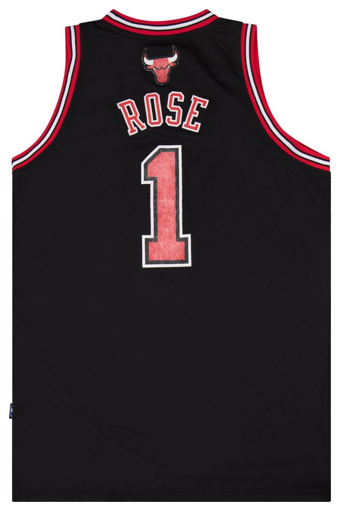 2010-14 CHICAGO BULLS ROSE #1 ADIDAS SWINGMAN JERSEY (ALTERNATE) L 2 BULT1013Back