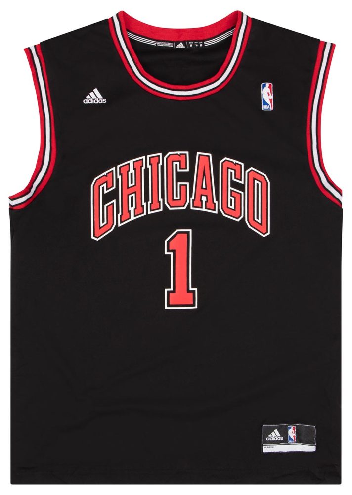 2010-14 CHICAGO BULLS ROSE #1 ADIDAS JERSEY (ALTERNATE) M 1 BULT1014Front