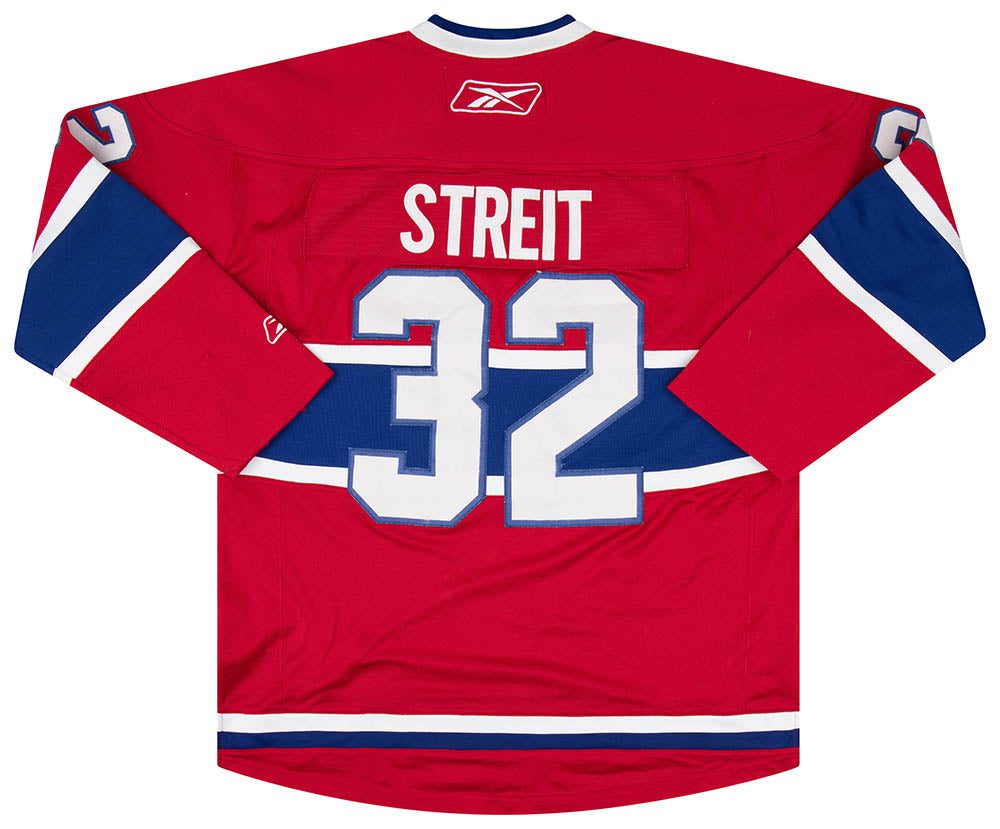 2007-08 MONTREAL CANADIENS STREIT #32 REEBOK JERSEY (HOME) XL 2 CANH0707Back